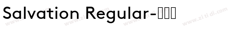 Salvation Regular字体转换